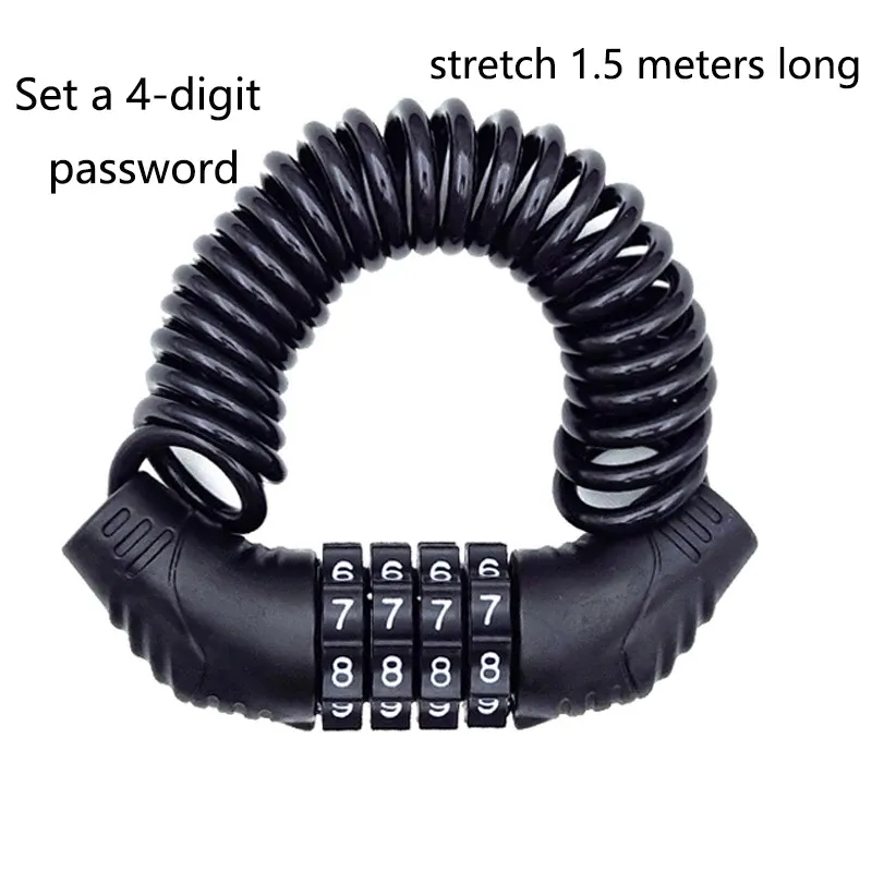 Password Wire Lock for Bike & Helmet 3