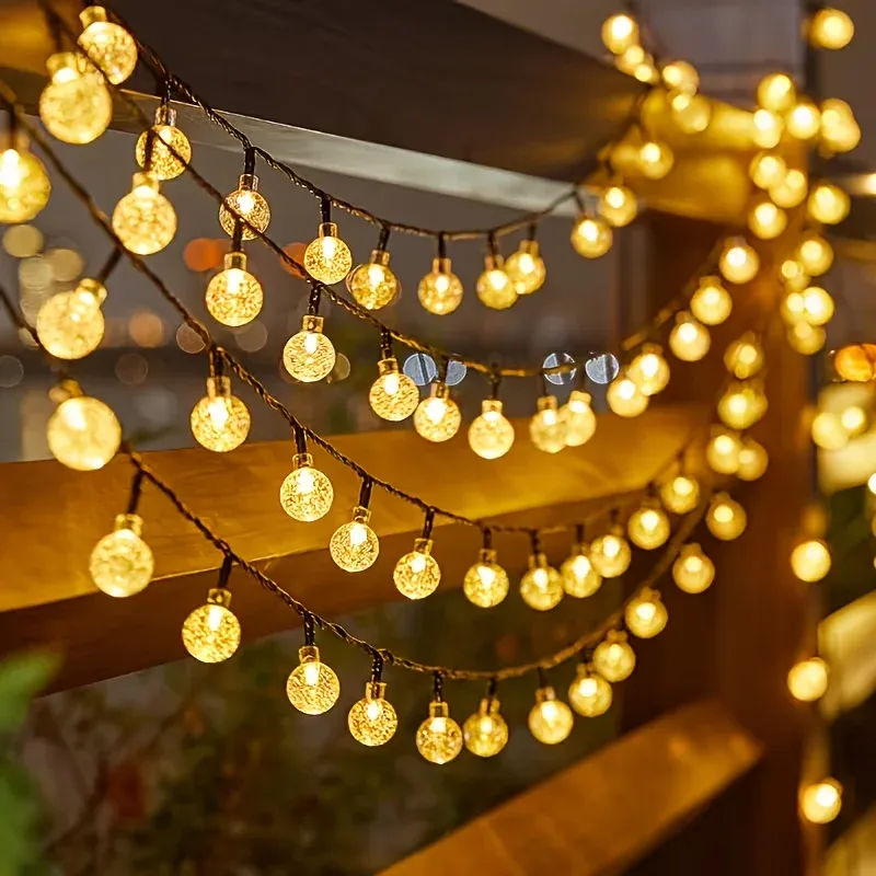 Solar Bubble Ball String Lights 2