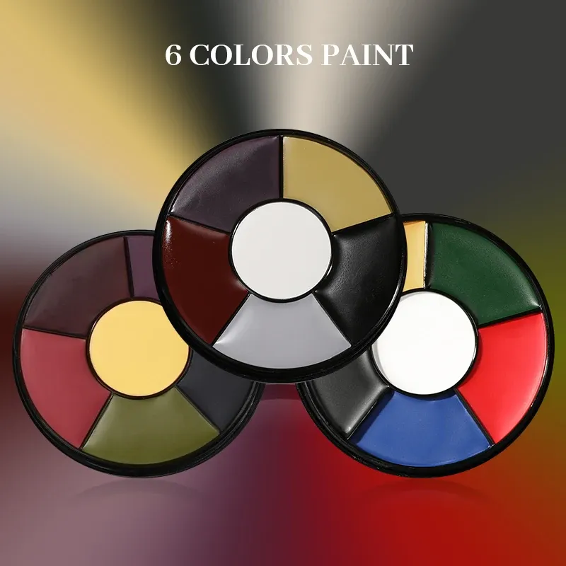 6 Color Oil Face Paint Palette 1
