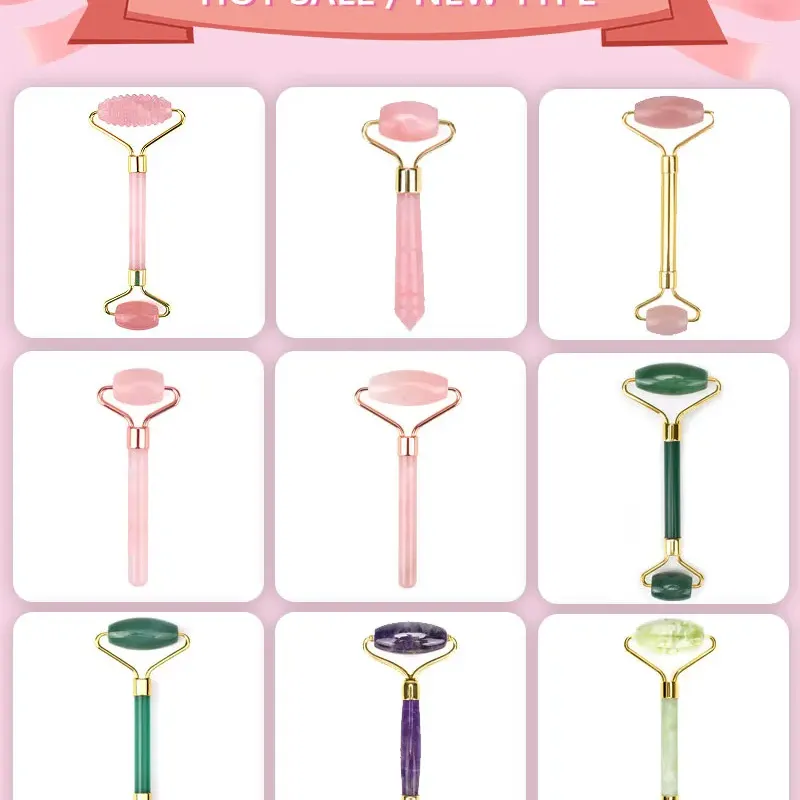 Rose Quartz Gua Sha Facial Set 6