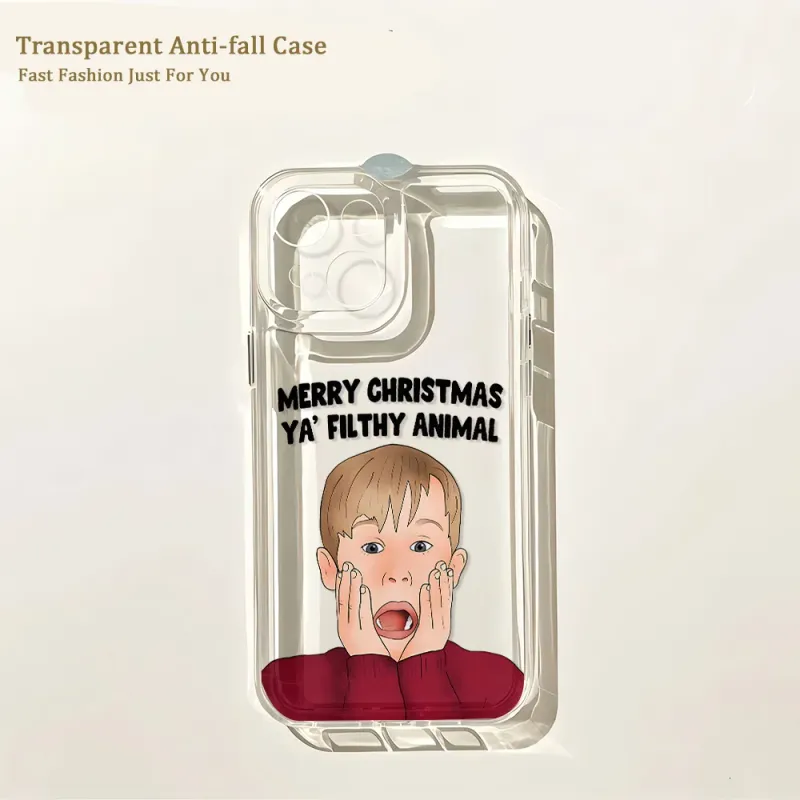Clear Christmas Phone Case for iPhone 4