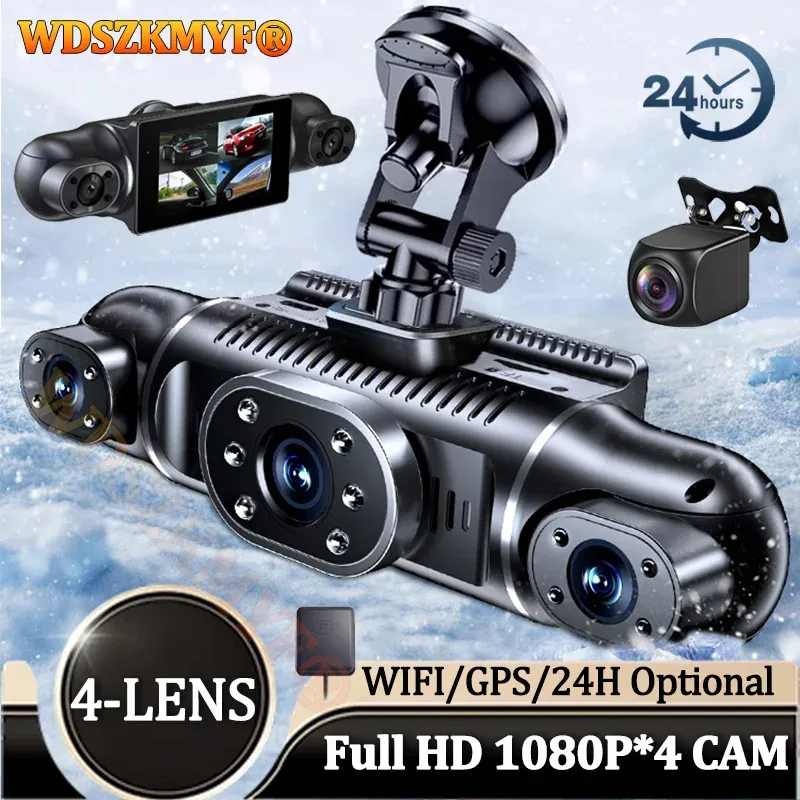4K 360° Dash Cam with 4 Cameras 1