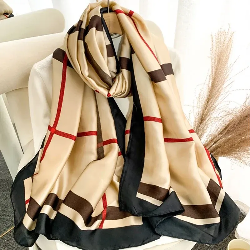 Luxury Silk Spring Scarf & Headband 4