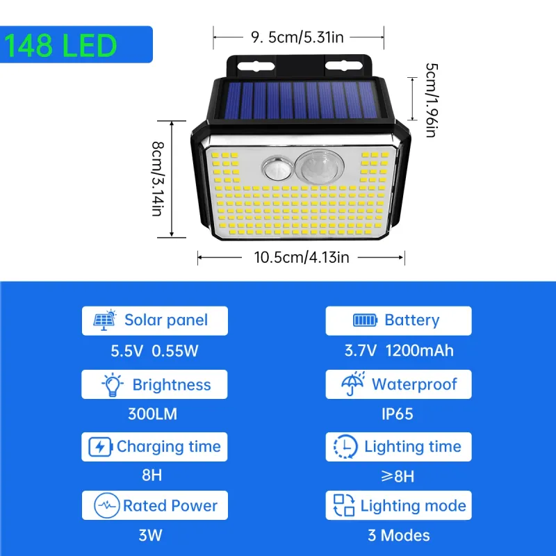 Solar Motion Sensor Security Light 2