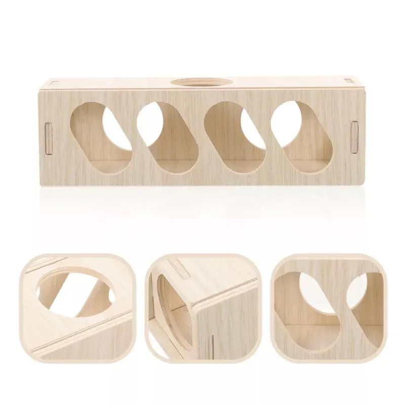 Wooden Hamster Tunnel Chew Toy 3