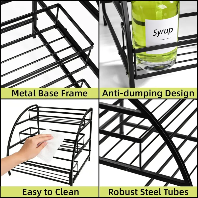 Coffee Syrup Organizer Rack 3