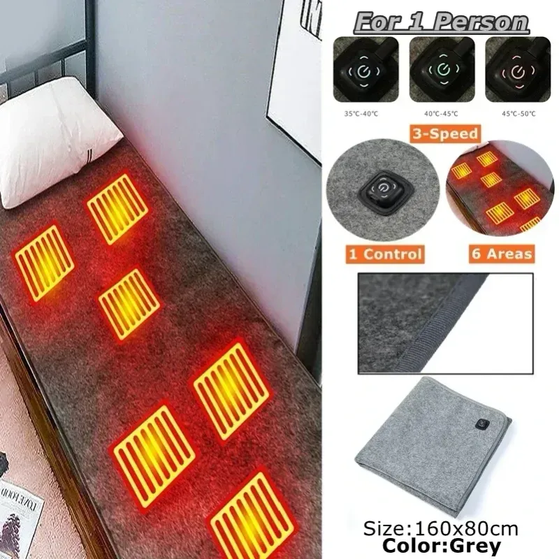USB Heated Plush Electric Blanket Mat 2
