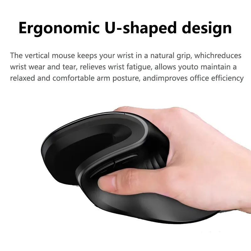 Warvank U2 Vertical Wireless Mouse 3