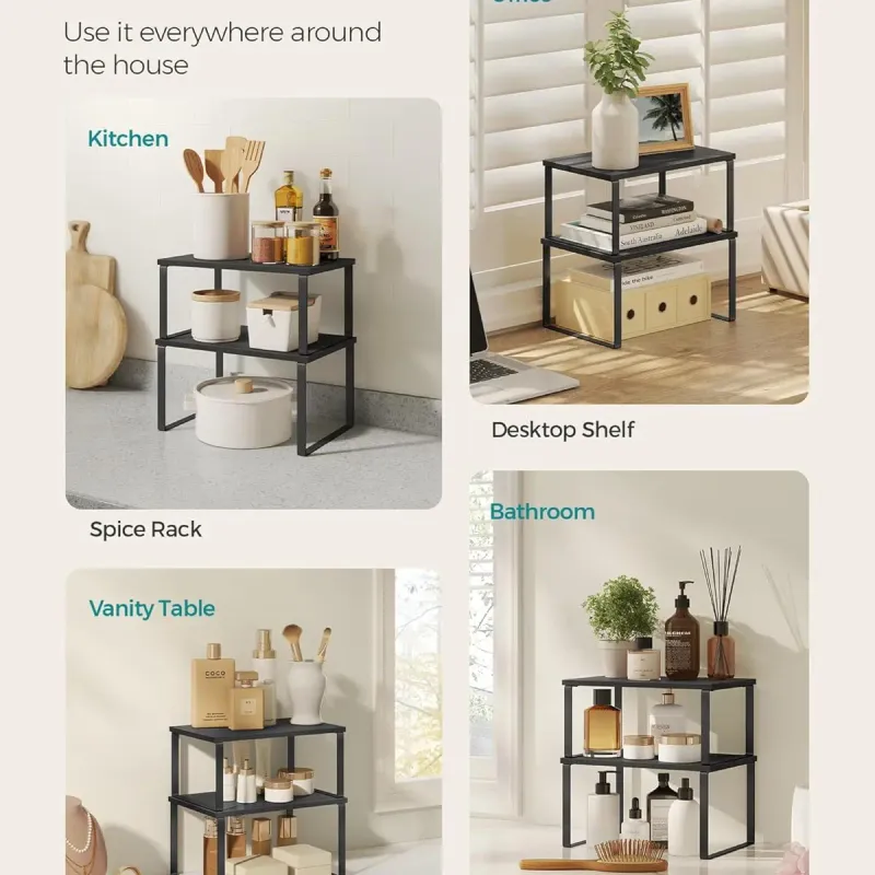 Stackable Kitchen Counter Shelf Set 5