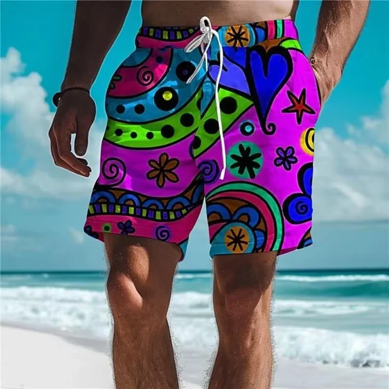 3D Graffiti Graphic Board Shorts 5