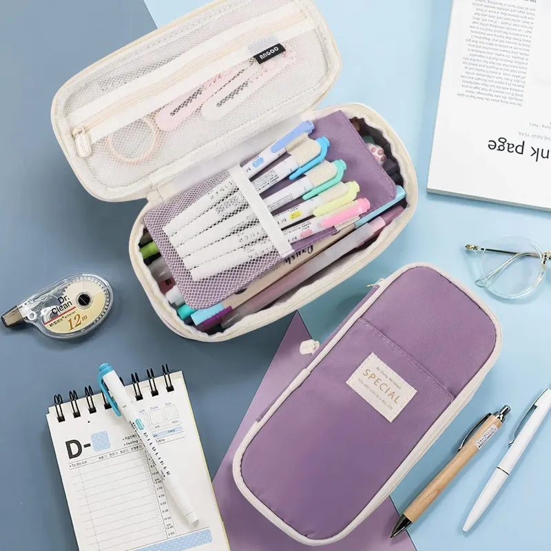 Kawaii Pencil Cases Large Capacity Pencil Bag Pouch Holder Box for Girls Office Students Organizer School Stationery Supplies 5
