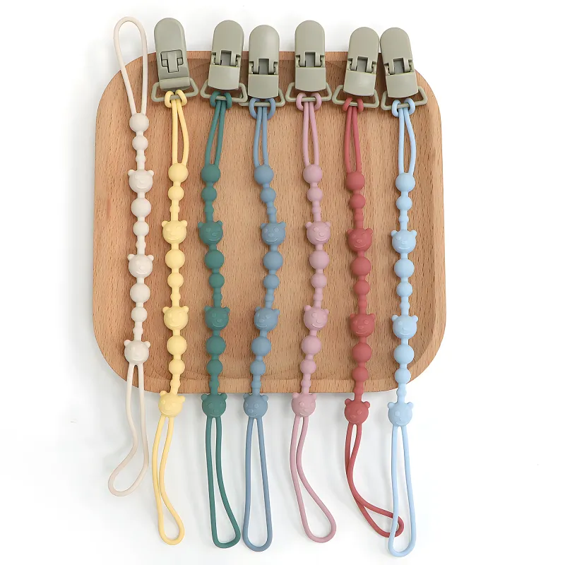 Silicone Pacifier Clip Teether Lanyard 1