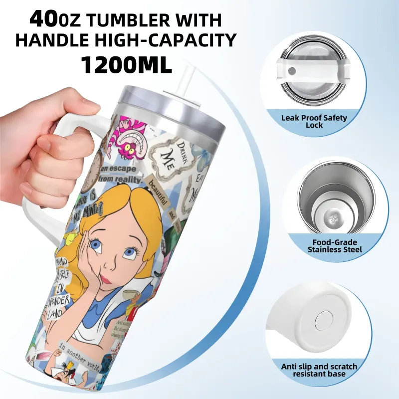 Disney Alice in Wonderland Tumbler 40oz 3