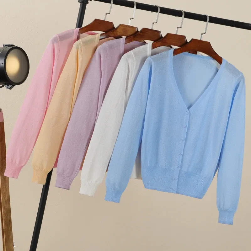 Women's Cropped Korean Cardigan 3