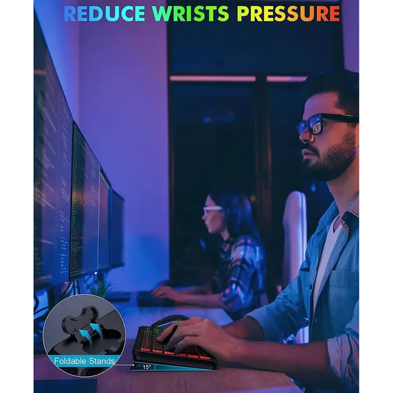 RGB Backlit Wireless Keyboard & Mouse Combo 6