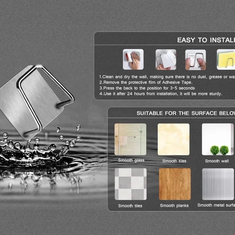 Stainless Steel Sponge Holder Set 8