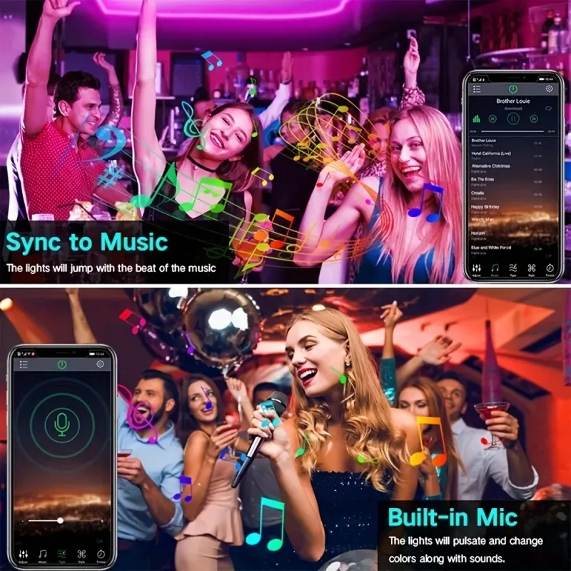 RGB LED Strip Lights with Music Sync 4
