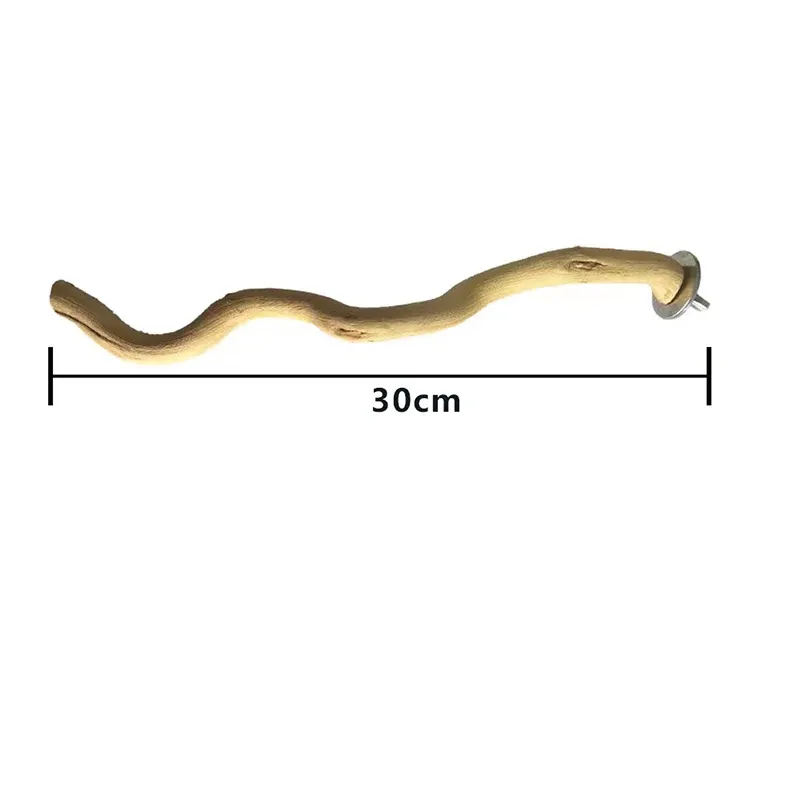Natural Parrot Wood Fork Branch Perch Swing 5