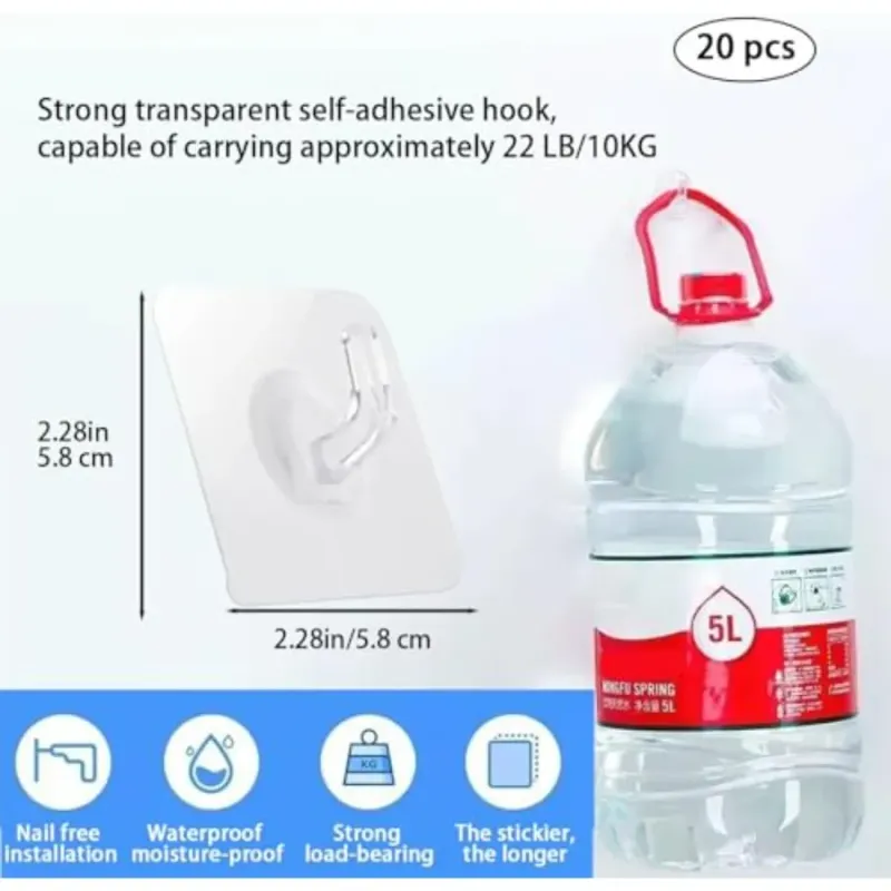 Waterproof Adhesive Wall Hooks 2