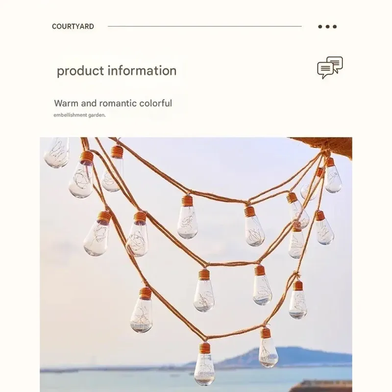 Solar LED Patio String Lights 3