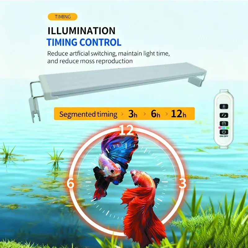 USB LED Aquarium Clip Light with Timer 4