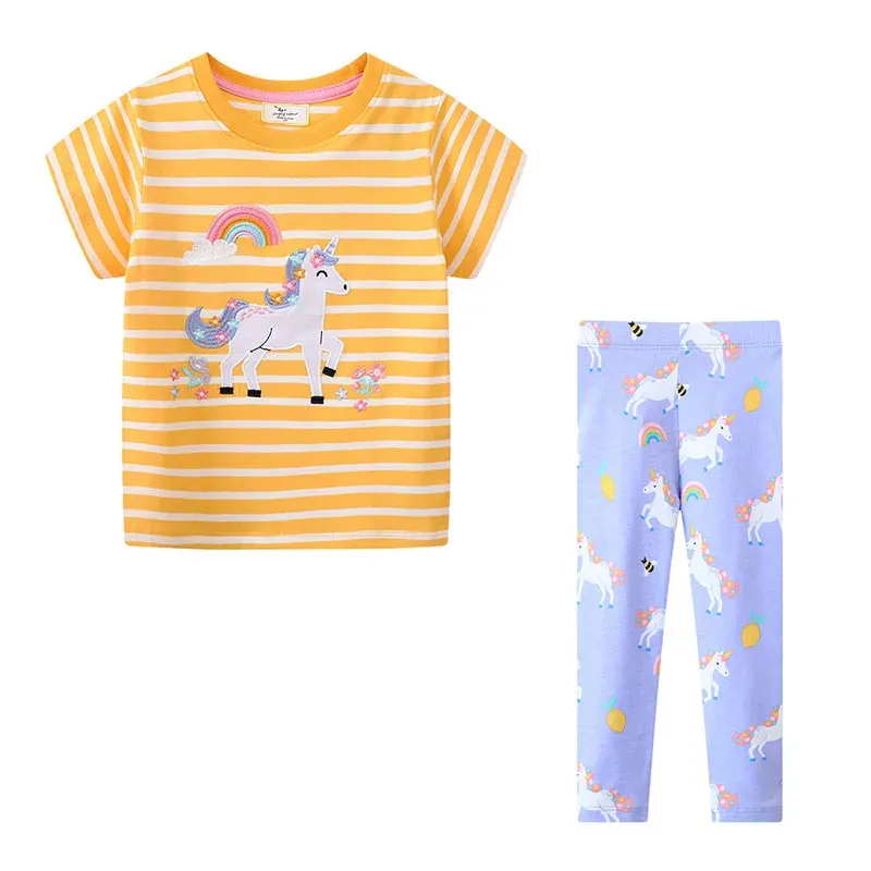 Unicorn Girls T-Shirt + Leggings Set 3