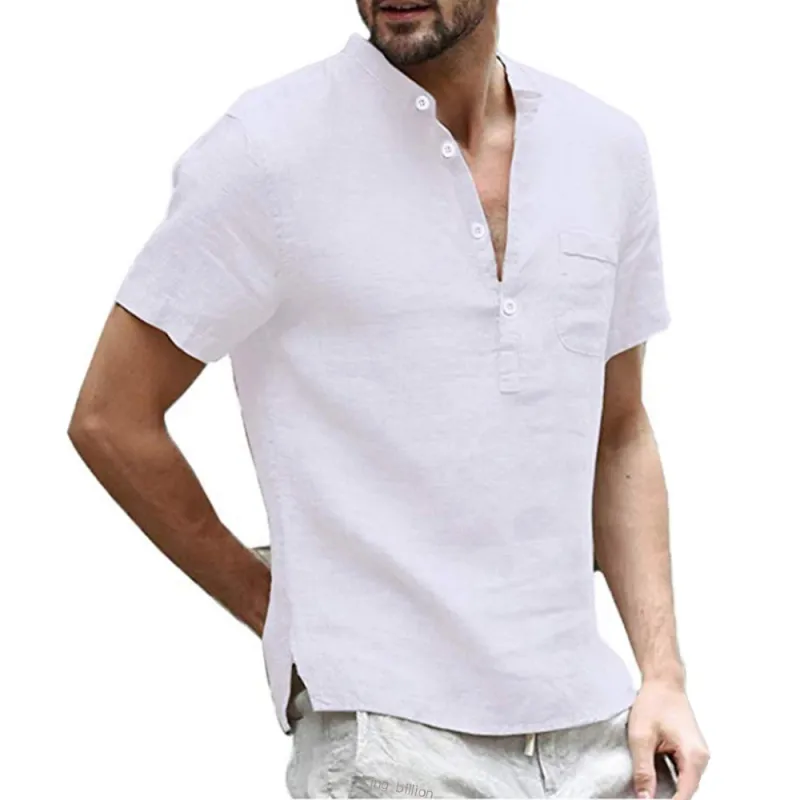 Cotton Linen Men's T-Shirt 3