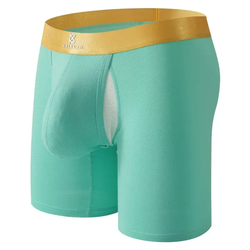 Men's Ice Silk Long Leg Boxer Briefs 2