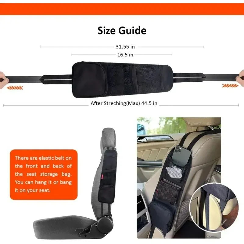 Car Seat Side Organizer Storage Bag 2