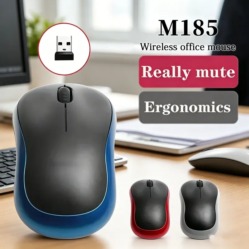 M185 Mini Wireless Mouse 1000DPI Ergonomic 1