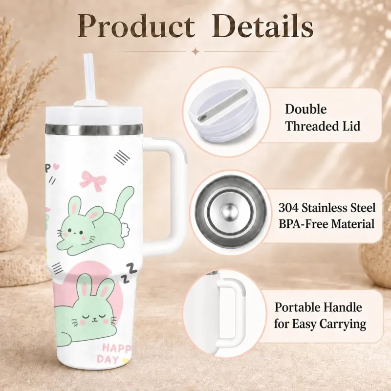Cat-Themed Insulated Tumbler 40oz 3