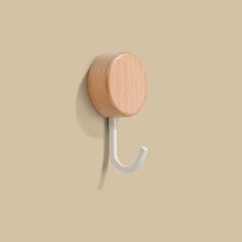 Self-Adhesive Wood Wall Hook 4