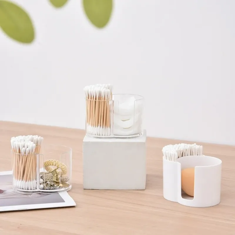 Acrylic Cotton Swab Organizer Box 3