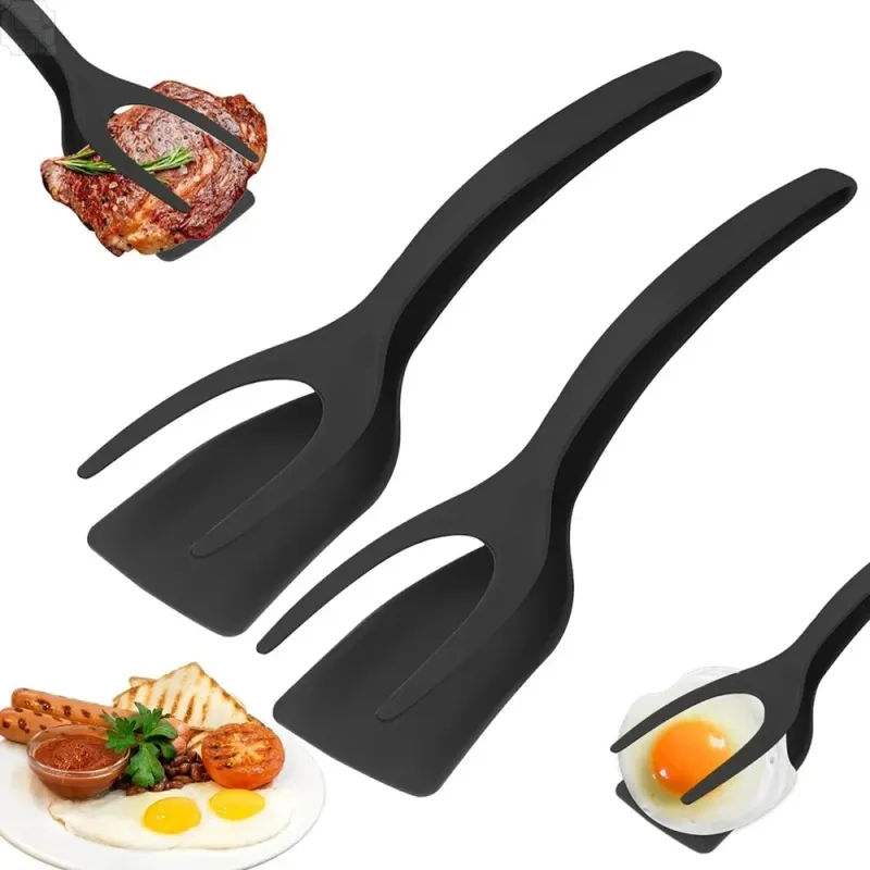 2-in-1 Flip Spatula Tongs Tool 1