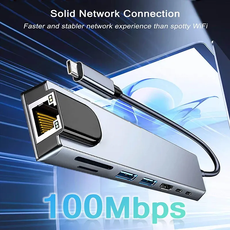 8-in-1 USB C Hub Adapter 2