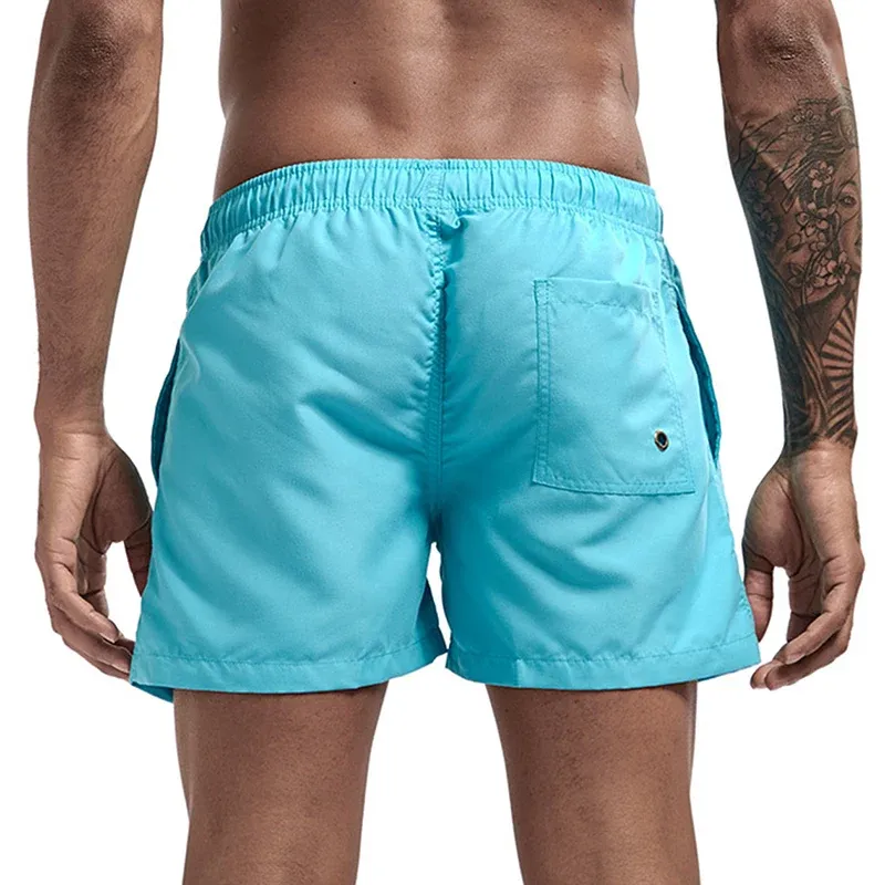 Coconut Tree Print Swim Trunks 3