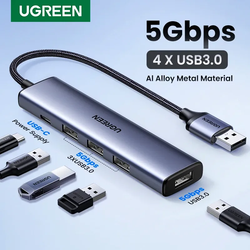 UGREEN USB C 4-Port USB 3.0 Hub 1