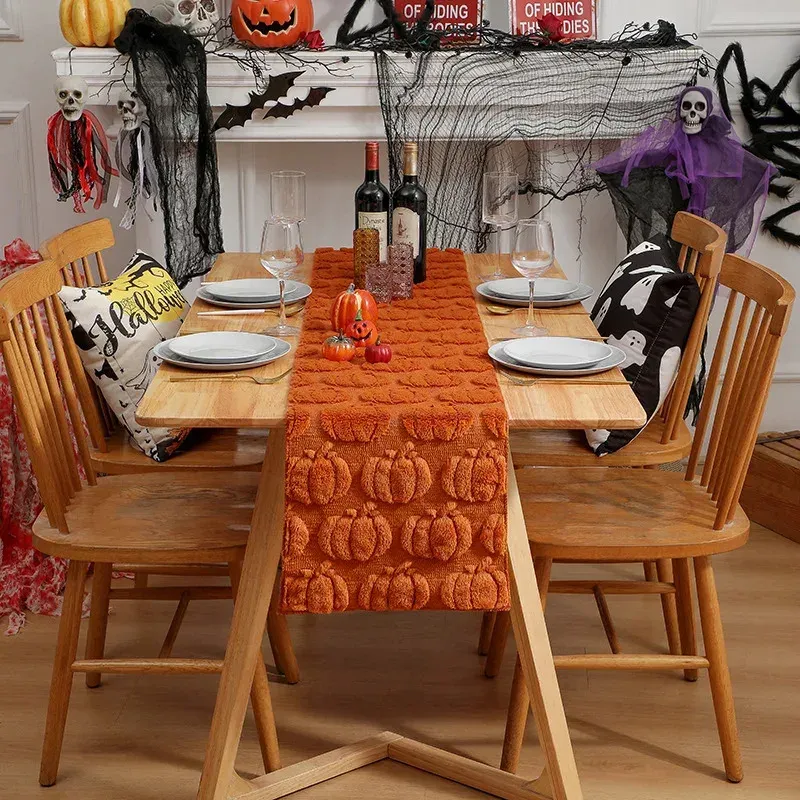 Halloween Pumpkin Ghost Table Runner 2
