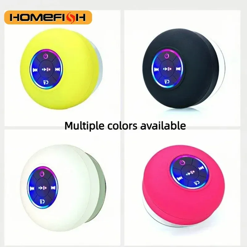 Водонепроницаемый Bluetooth-динамик для души с RGB-подсветкой 3