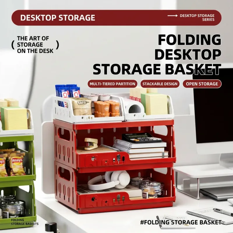 Foldable Stackable Storage Basket 3
