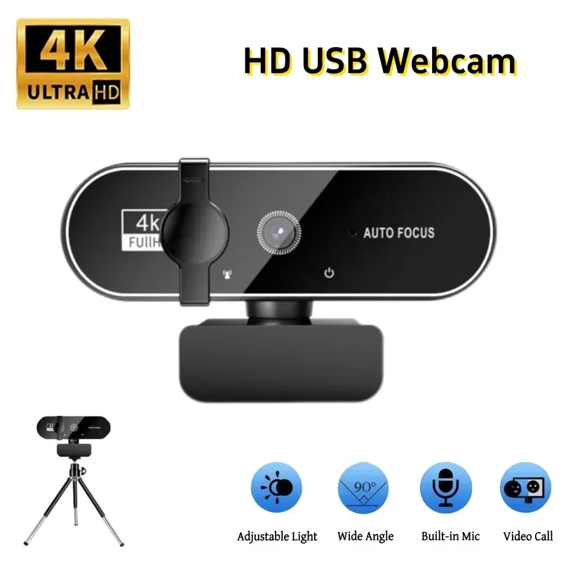4K Autofocus Streaming Webcam with Mic 1