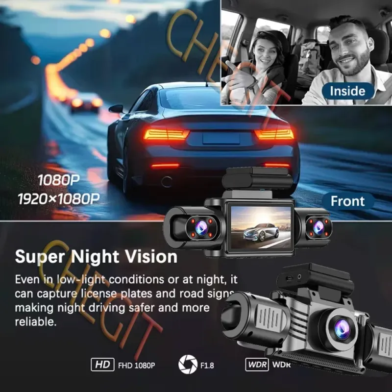 360° WiFi Dash Cam with Parking Monitor 5