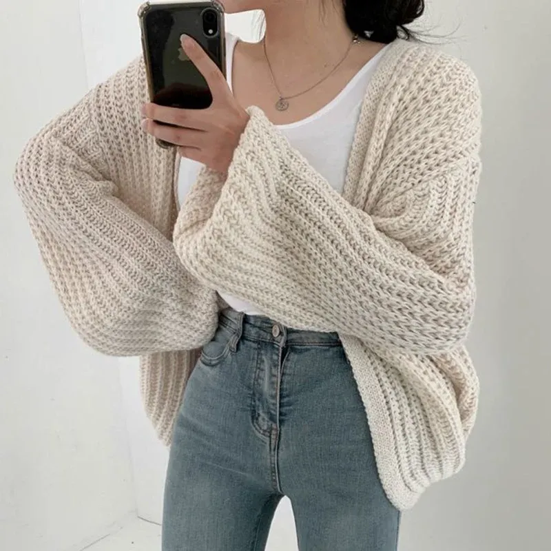 Harajuku Lantern Sleeve Cardigan 5