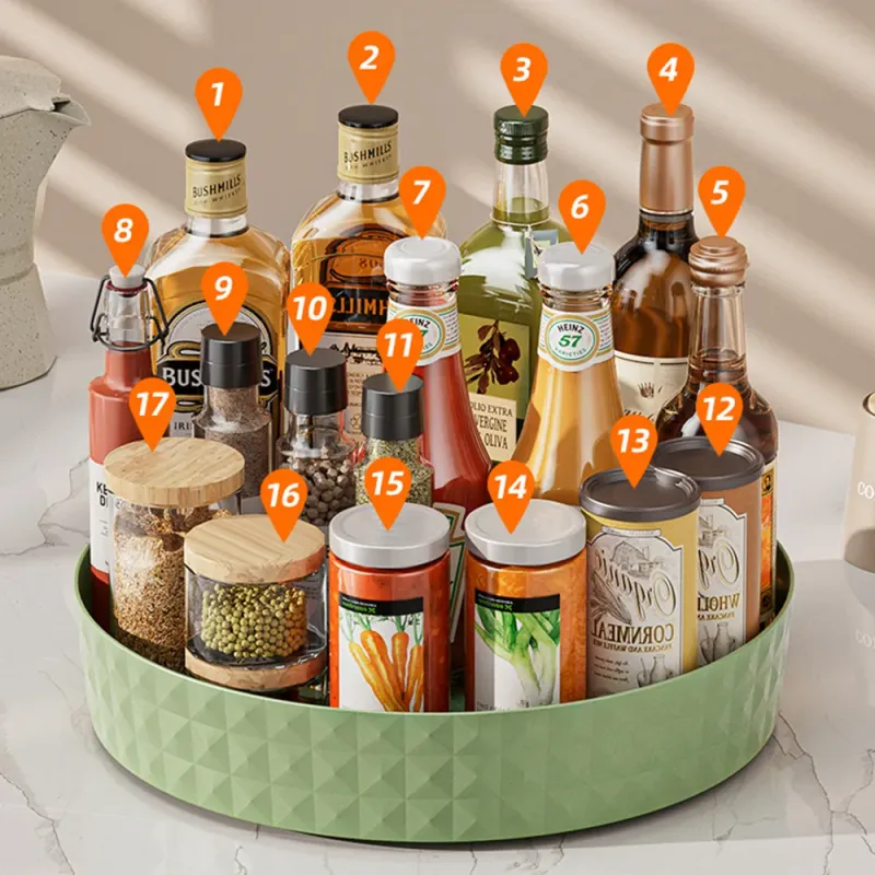 5-Tier Rotating Spice Rack Organizer 5