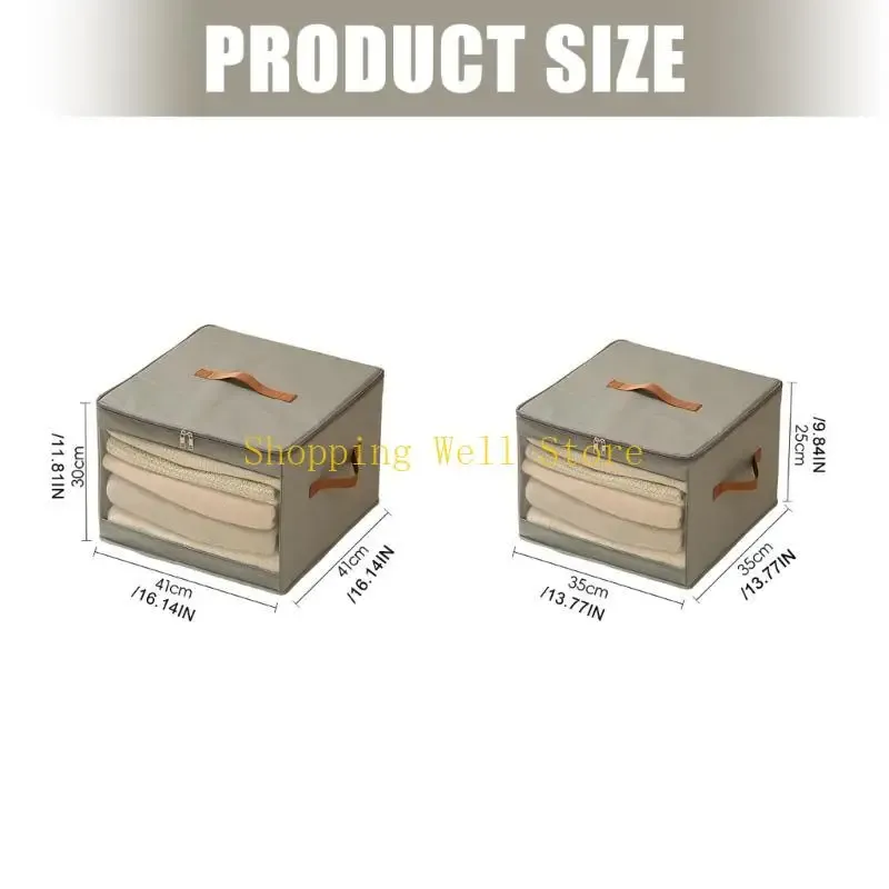 Foldable Clothes Storage Bin with Window 6