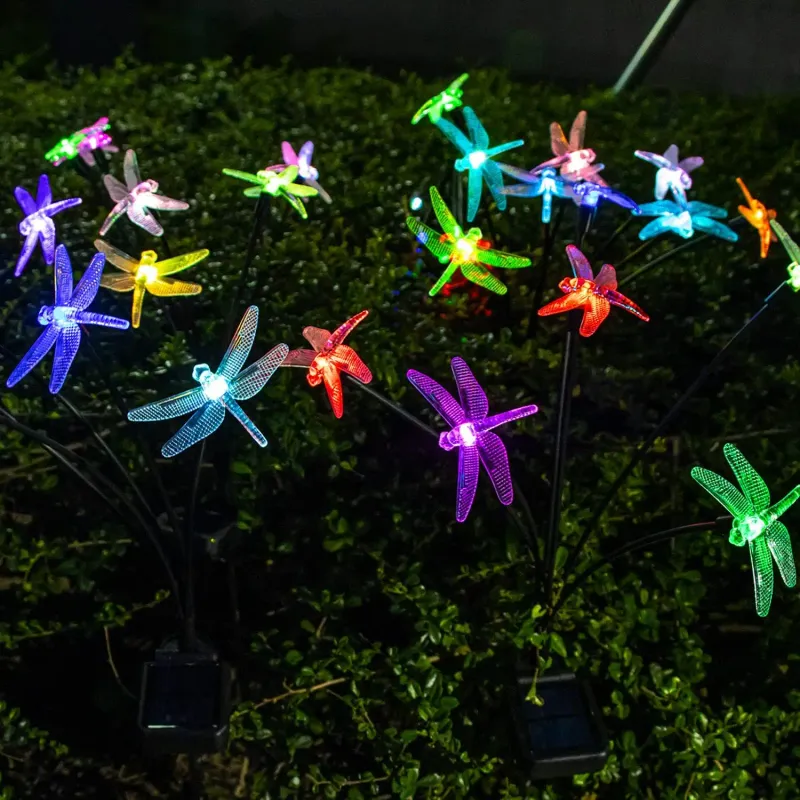 Solar Dragonfly Stake Lights - 6LED 2