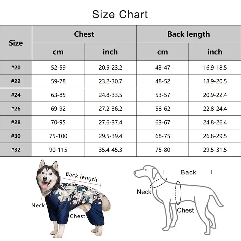 Waterproof Winter Dog Jacket for Large Breeds 6