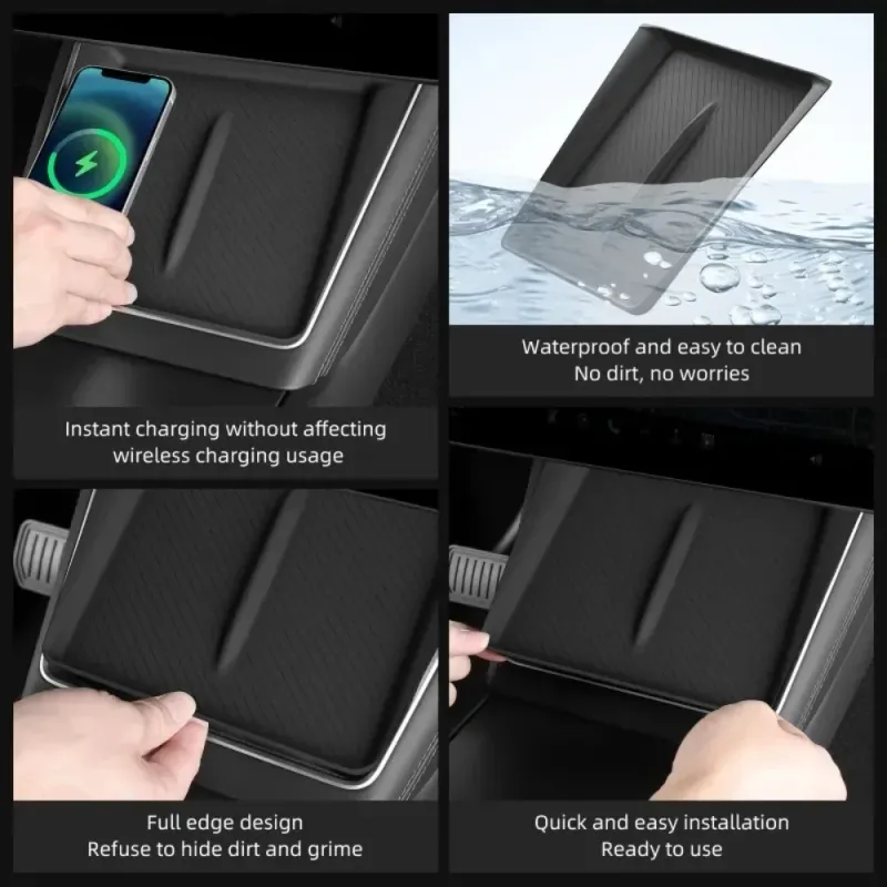 Tesla Center Console Wireless Charger Mat 5