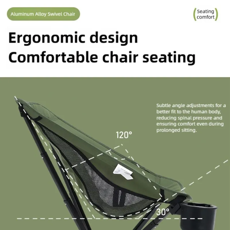 5-Second Setup Swivel Camping Chair 3