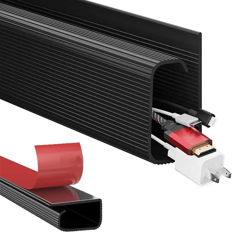White Under Desk Cable Management Tray 2